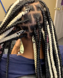 Large Knotless Braids